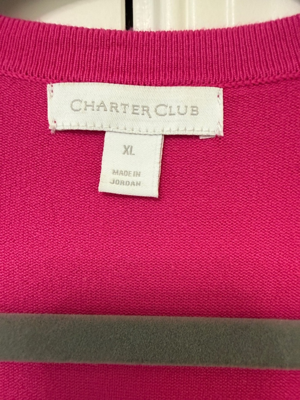 Charter Club Women's Bright Fuchsia Button-Front Cardigan - Picture 2 of 3